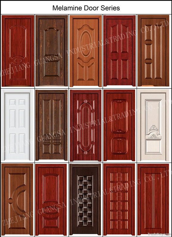 Melamine Door, Interior Wood Door