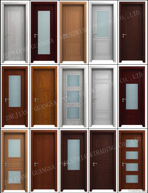 Melamine Door, Interior Wood Door