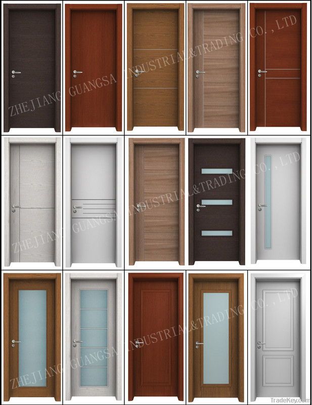 Melamine Door, Interior Wood Door