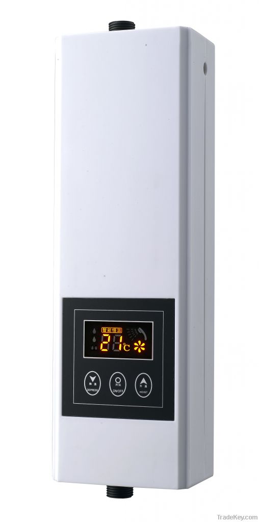 Electric water heater with high efficent heating element