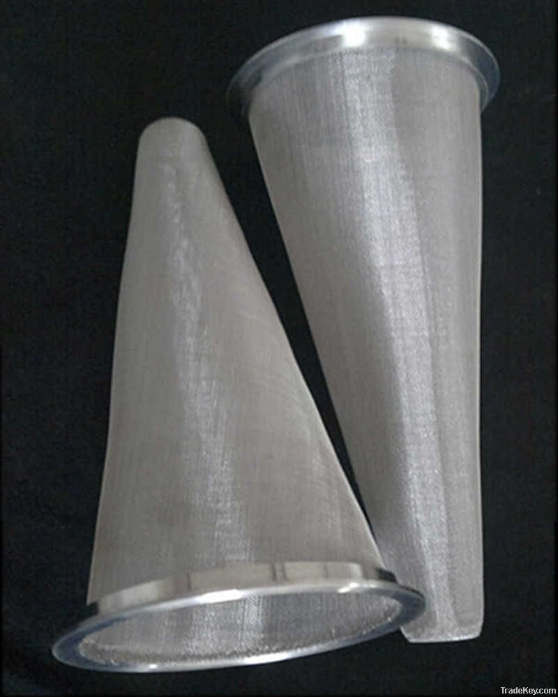 Stainless Steel Cone Filter, Perforated Plate Cone Filter