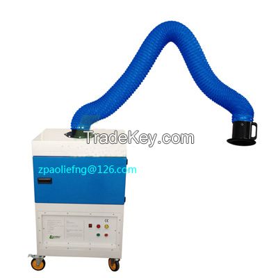 MOBILE PORTABLE WELDING FUME EXTRACTOR WITH IMPULSE COUNTER BLOWING