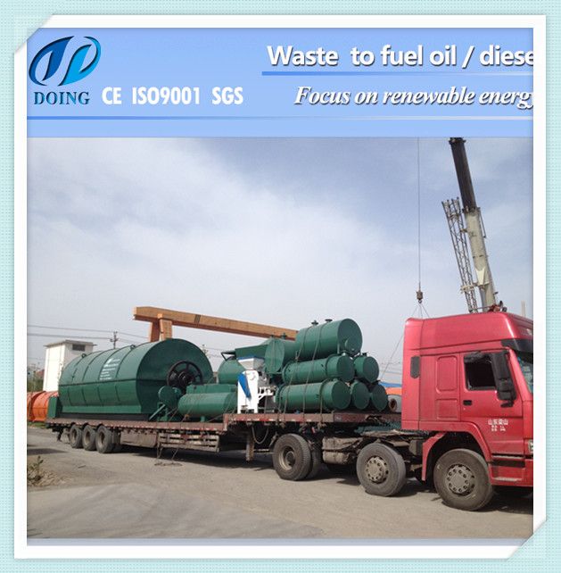 100% Environmental friendly and safety waste tire pyrolysis oil system