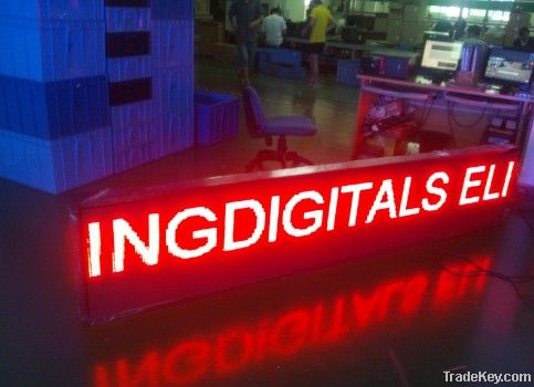 wholesale P10 single red LED text sinage