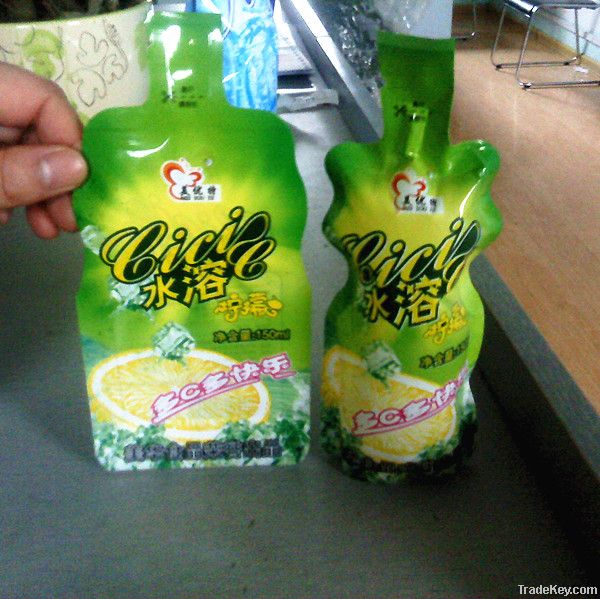 Qingdao Tainuo colorfur and stand up beverage packaging bag