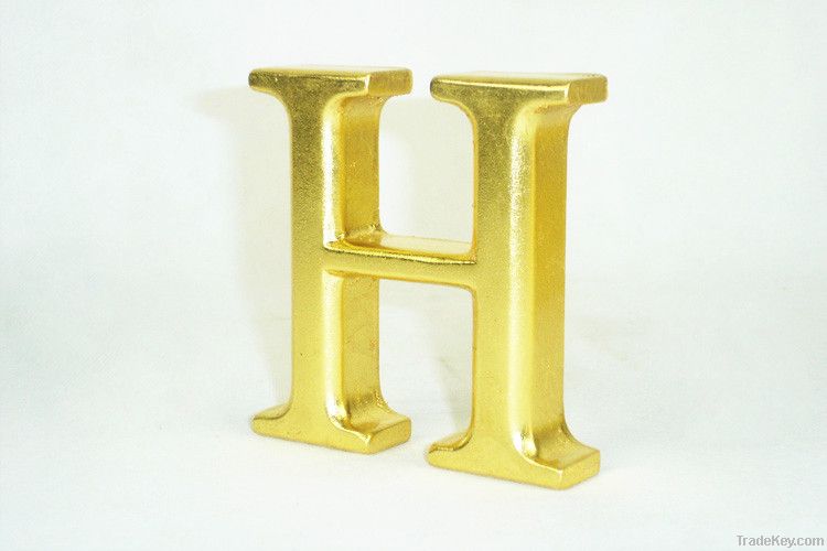 Creative gets wood gold foil 26 European English letters home decorating id