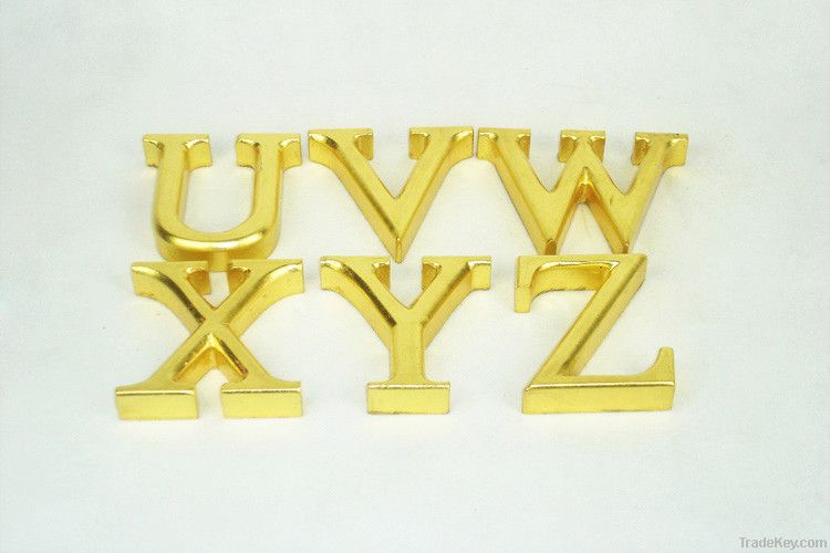 Creative gets wood gold foil 26 European English letters home decorating id