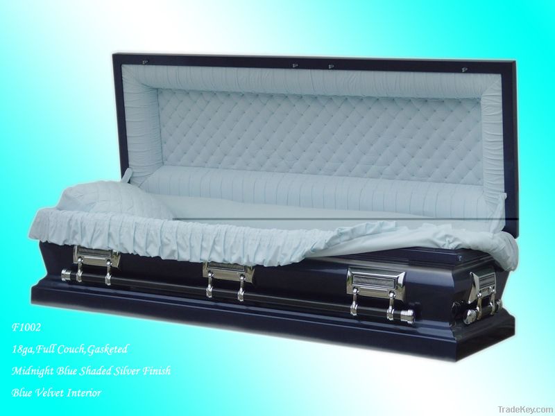 coffin supplier steel funeral coffin golden casket