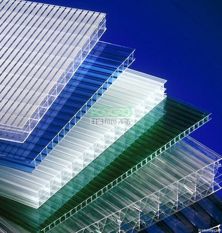 China Guangdong grade A polycarbonate multiwall sheet for roofing