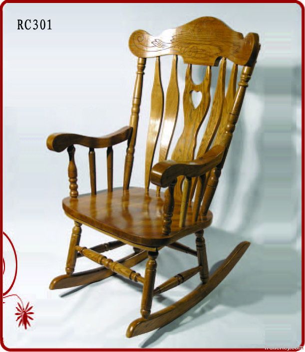 wooden rocking chair / outdoor chair
