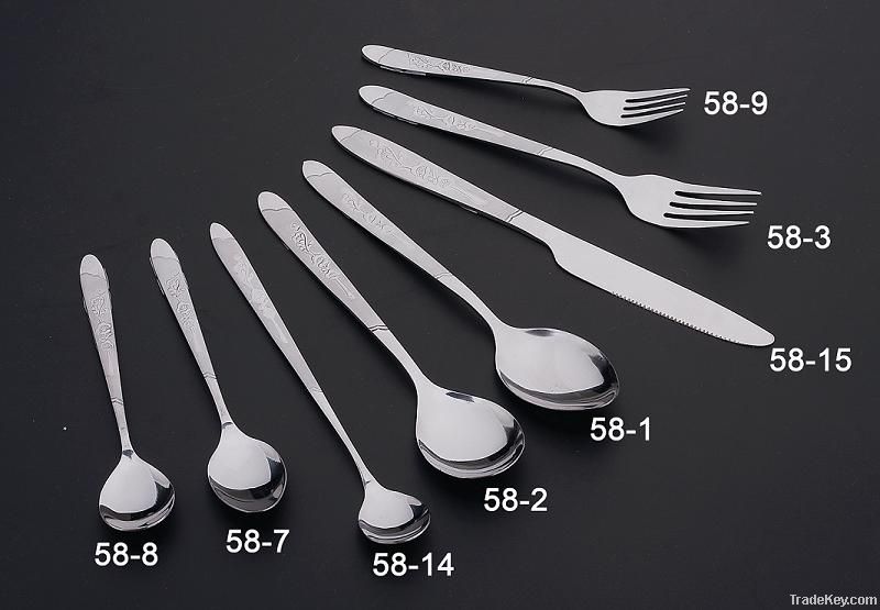 knife , spoon and fork