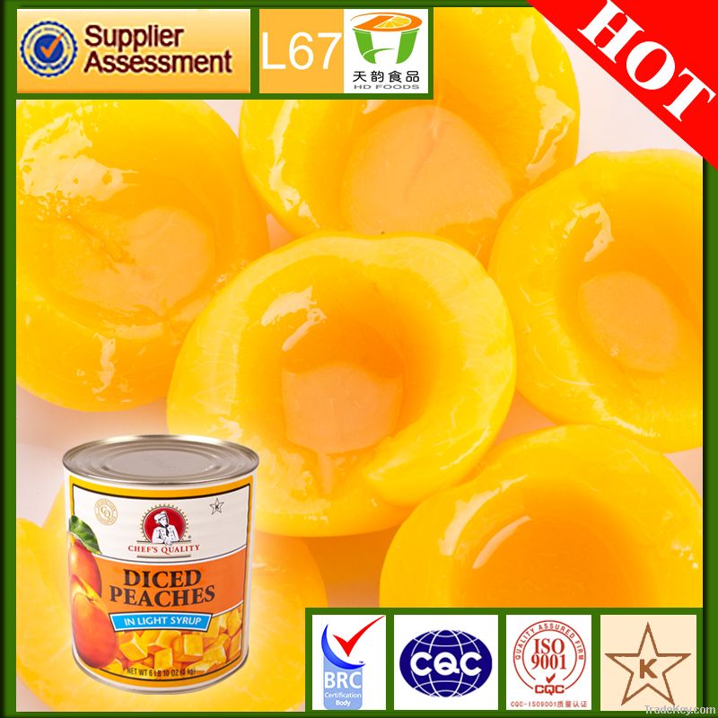 425G canned yellow peachs in syrup