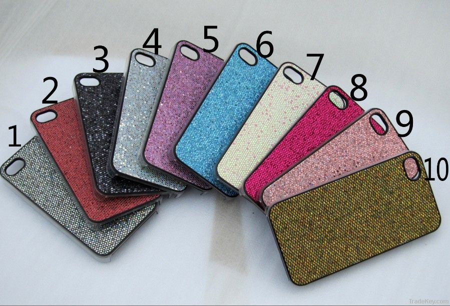 Glitter hard PC case cover for iphone 5