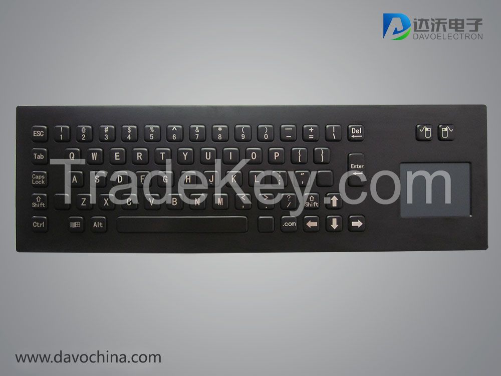 kiosk keyboard with touchpad