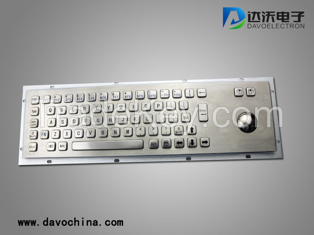 Customizable compact  rugged keyboard with  touchpad