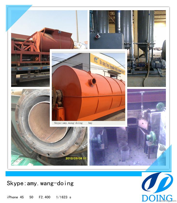 waste tires pyrolysis oil machine