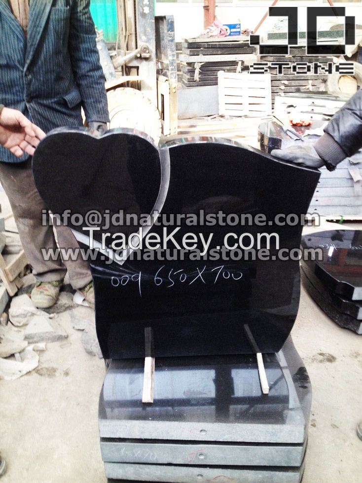 Black Headstone/ Shanxi Black Gravestone/ Shanxi Black Monuments Tombstone