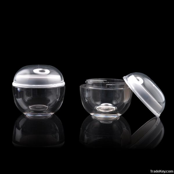 Round ball shape clear jar