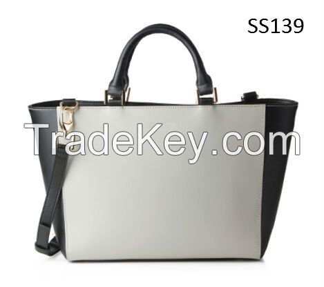 Lady's Handbag Shoulder Bag in Contrasting Colors