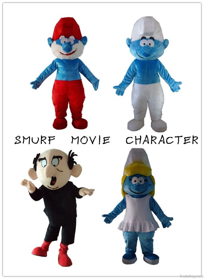 smurf character mascot costume