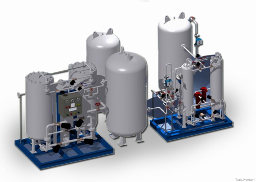 Nitrogen/Oxygen Generating Plant by Pressure Swing Adsorption