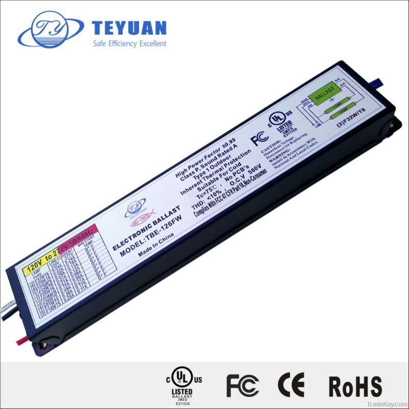 Electronic Ballast T8 2x32W 120-277V UL Listed