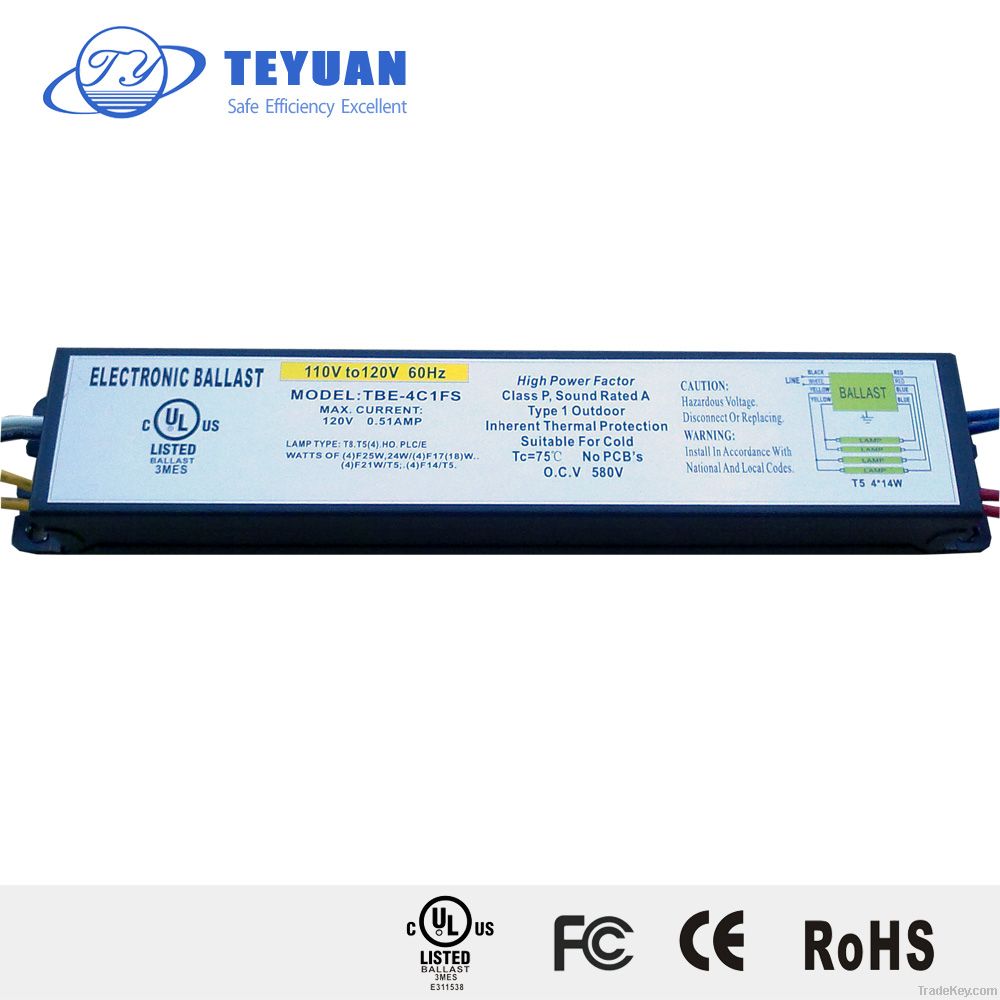 T5 Electronic Ballast 4*14w A2 RoHs