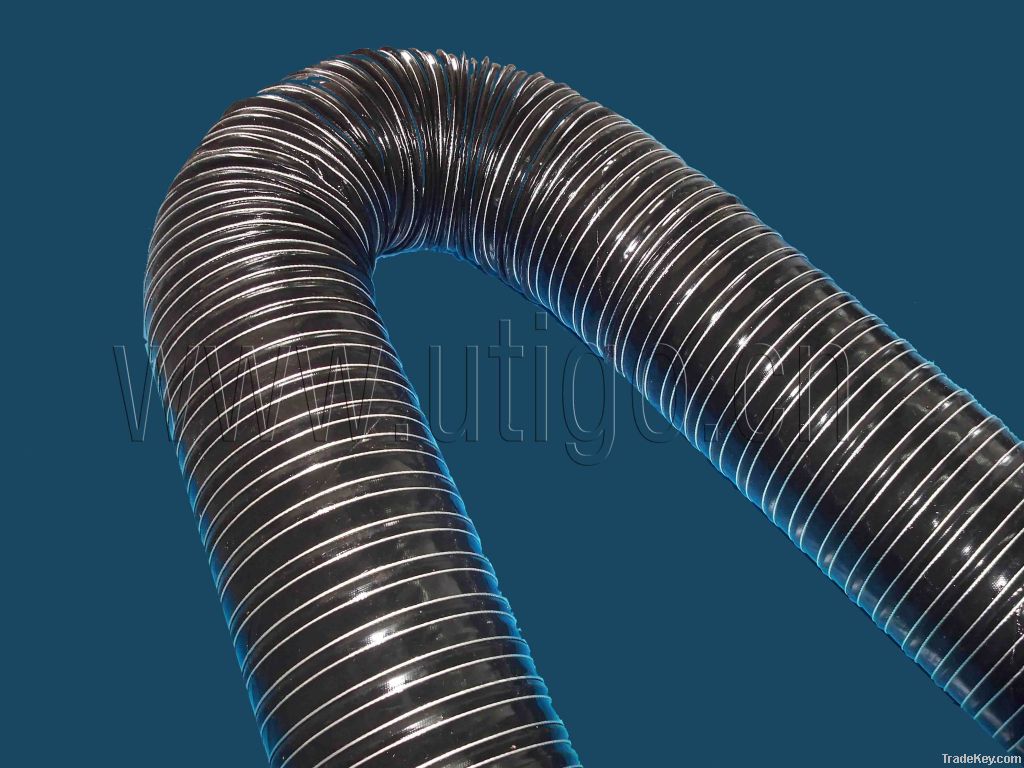 silicone coated glass fiber duct