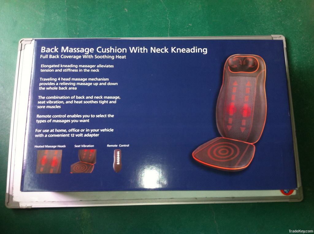 Multifunctional infrared back vibration massage seat black massager cu