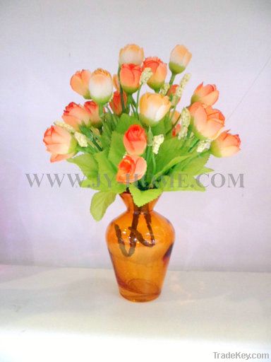 COLORFUL GLASS VASE FOR HOME DECORATION