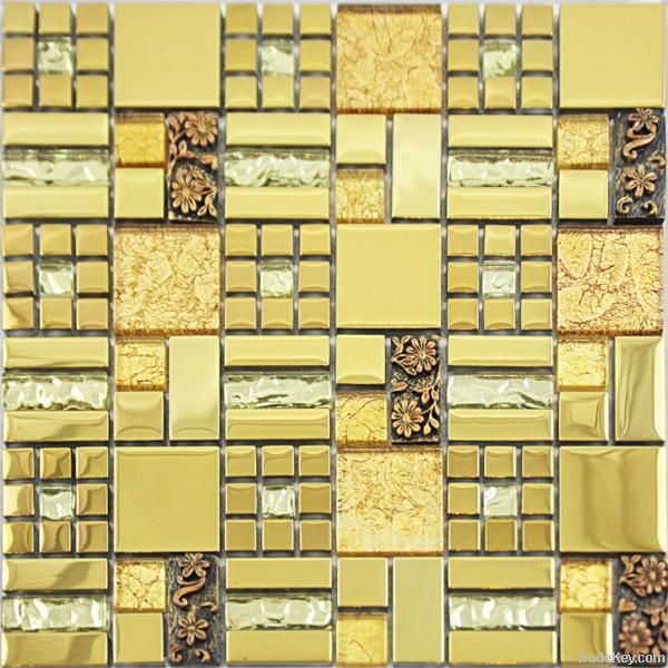 Glass mixed resin mosaic tiles CPD 004
