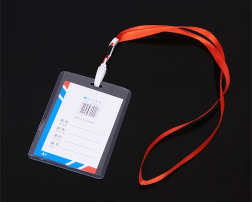 ID card badge holder Exhibition elevator leather