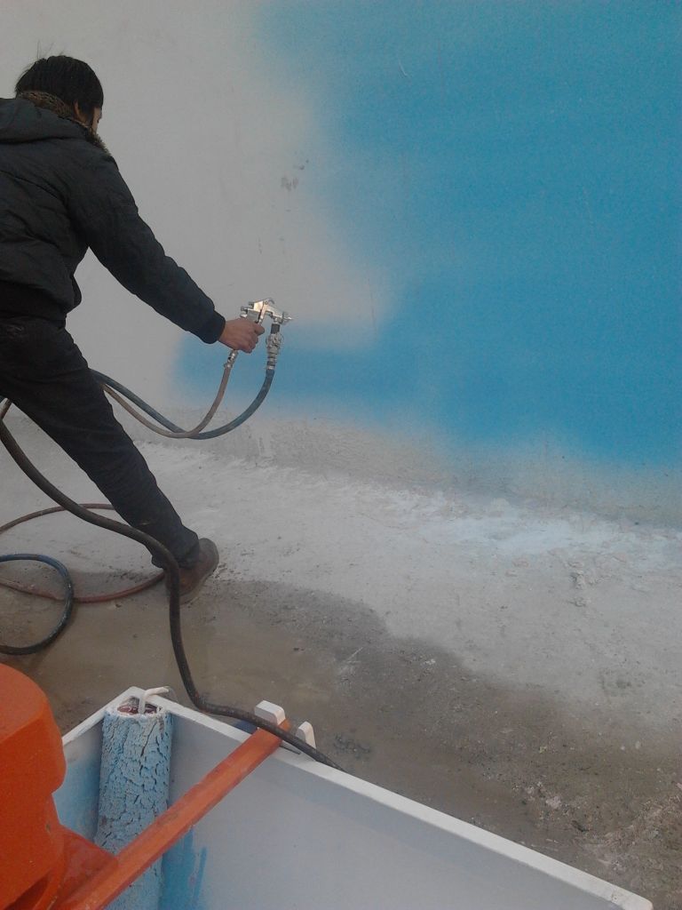 wall gypsum spraying machine