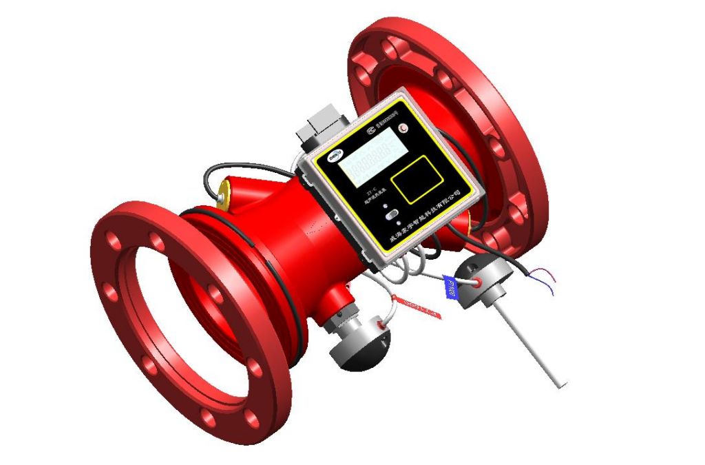 No reflection plate ultrasonic heat meter