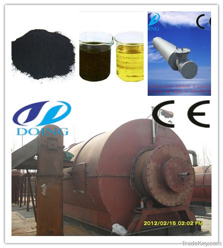 18 mm Q345R steel plate waste tire oil recycling machine