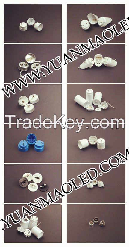 T4, T5, T6, T8, T9, T10, T12 end caps for LED tube lightings