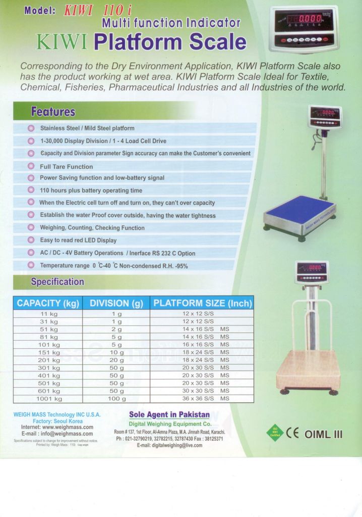 Weighing Platform Scale