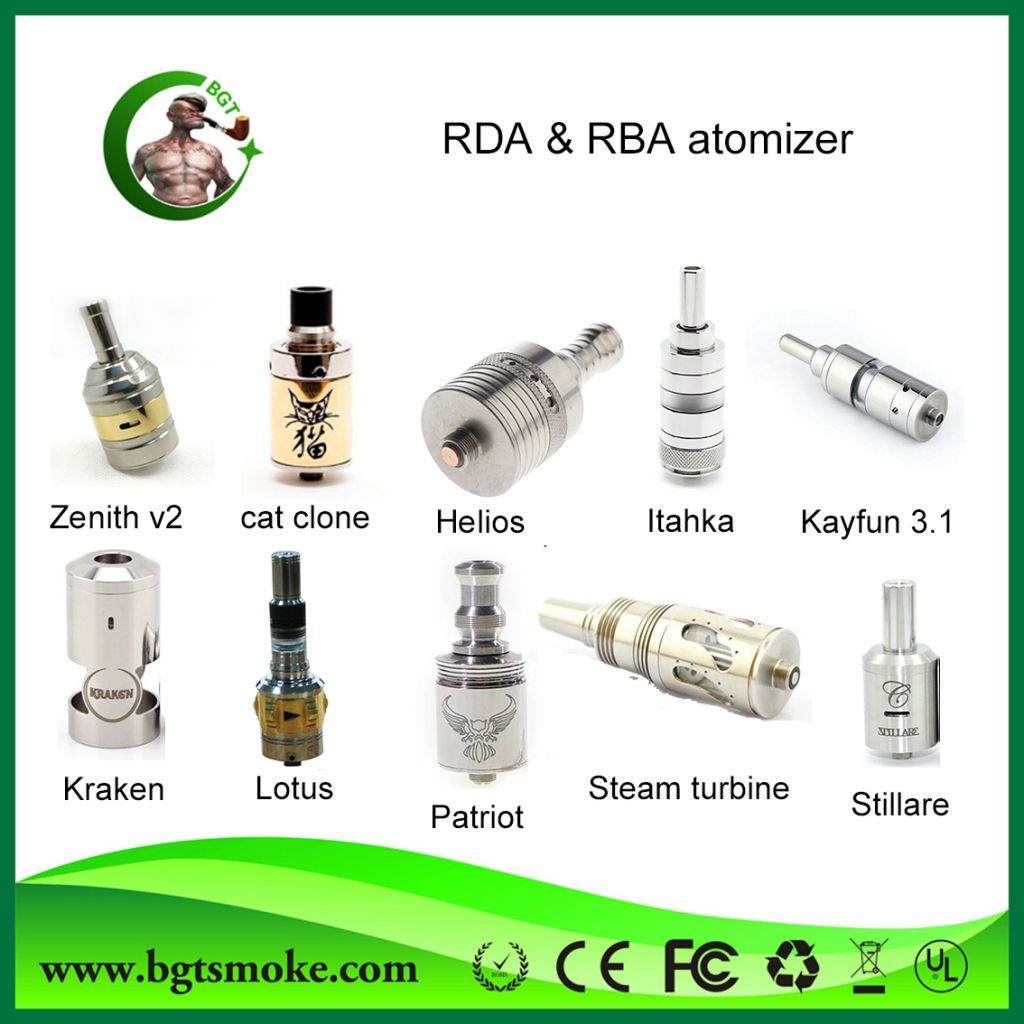 Stainless steel e cigarette RDA atomizer