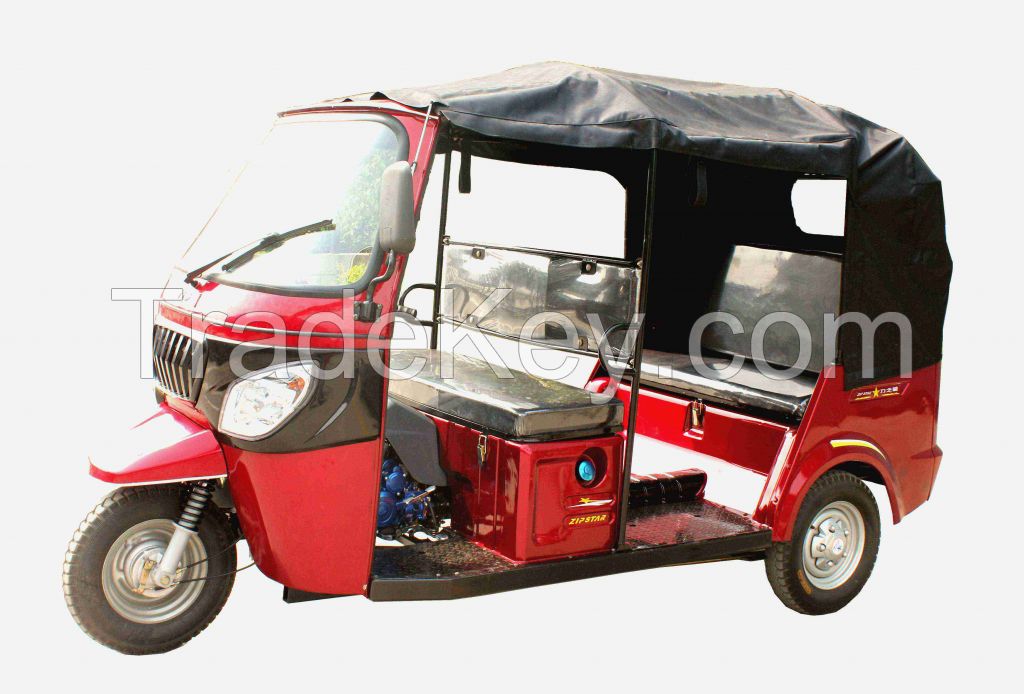 175cc Passenger Motor Tricycle with Cabin / Gasoline 3 Wheeler