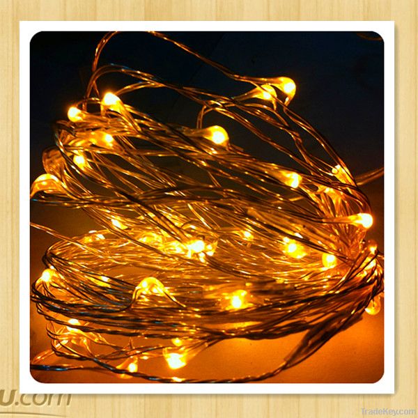 Hot sale LED copper string light for christmas and holiday decoration