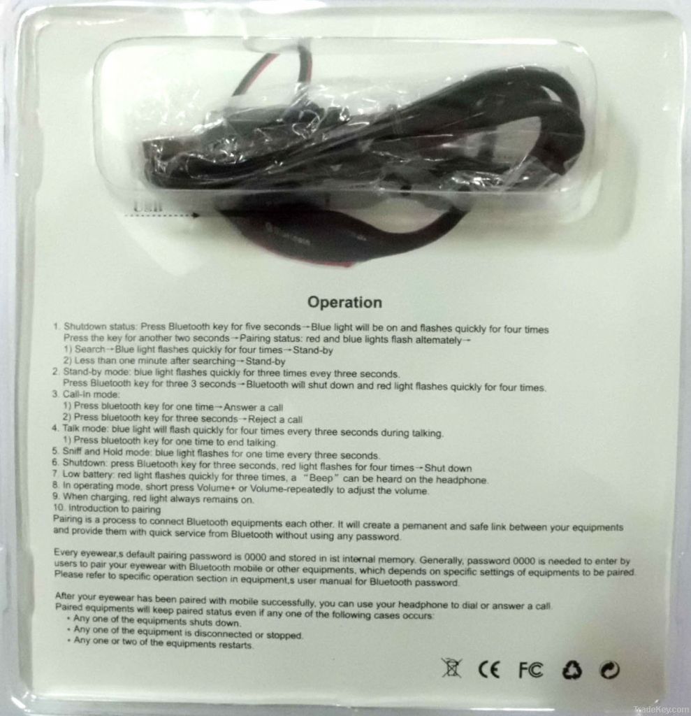 Sports Stereo MP3 Player Wireless Bluetooth Headset