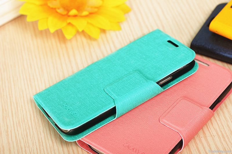 Competitve price! Cell phone leather case for samsung and iphone