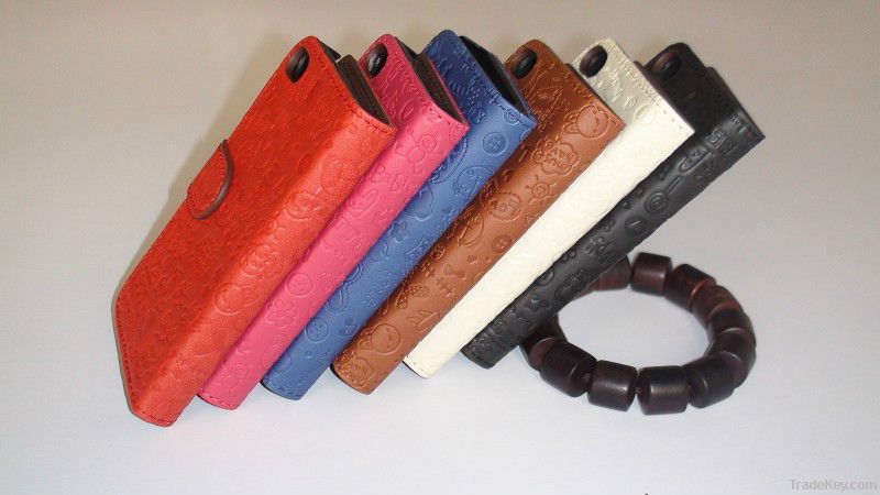 Competitive price! leather case for samsung series and iphone4, 5