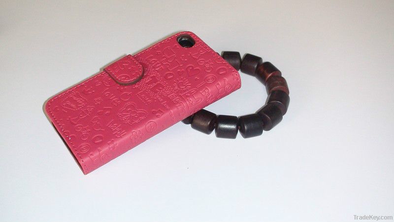 Competitive price! leather case for samsung series and iphone4, 5