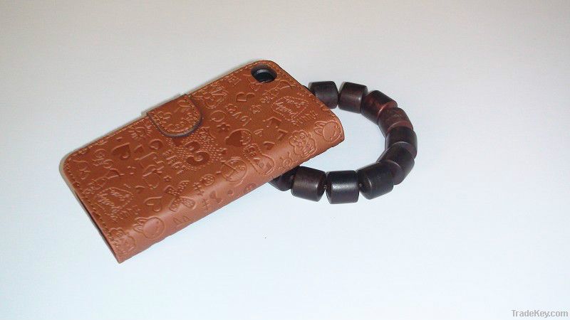 Competitive price! leather case for samsung series and iphone4, 5