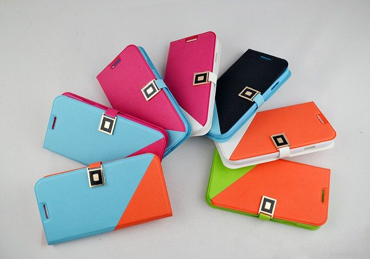 Competitive price! leather case for samsung series and iphone4, 5