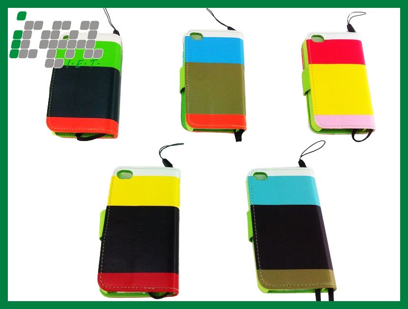 Flip PU Leather Case For Iphone 4/4s