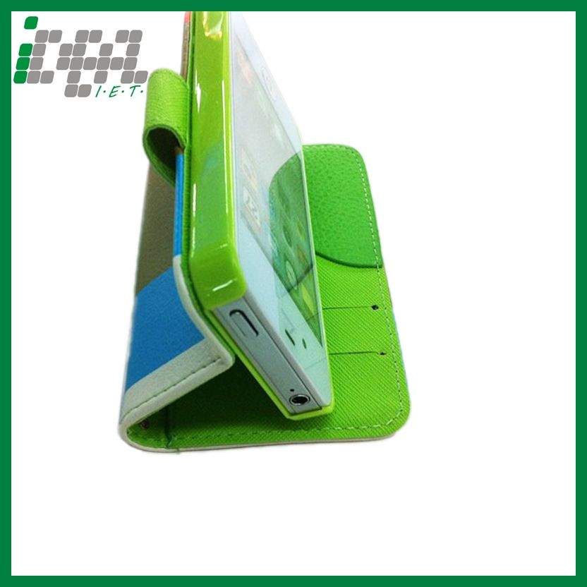 Flip PU Leather Case For Iphone 4/4s