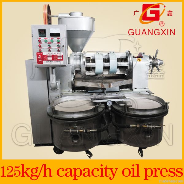 combined peanut oil expeller machine with oil purifier