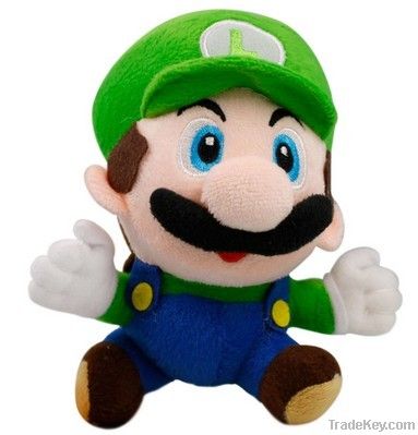 Super Mario Bros Plush Toys Running Luigi